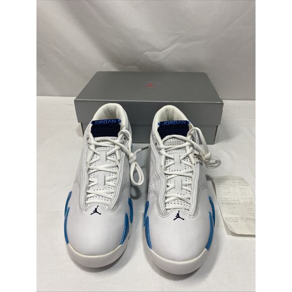 Nike Air Jordan 14 XIV Low '99 136019-101 Obsidian-Columbia Blue Size 12 NEW - Picture 2 of 13